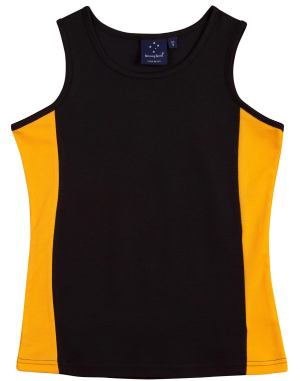 Ladies Truedry Contrast Singlet - Image 2