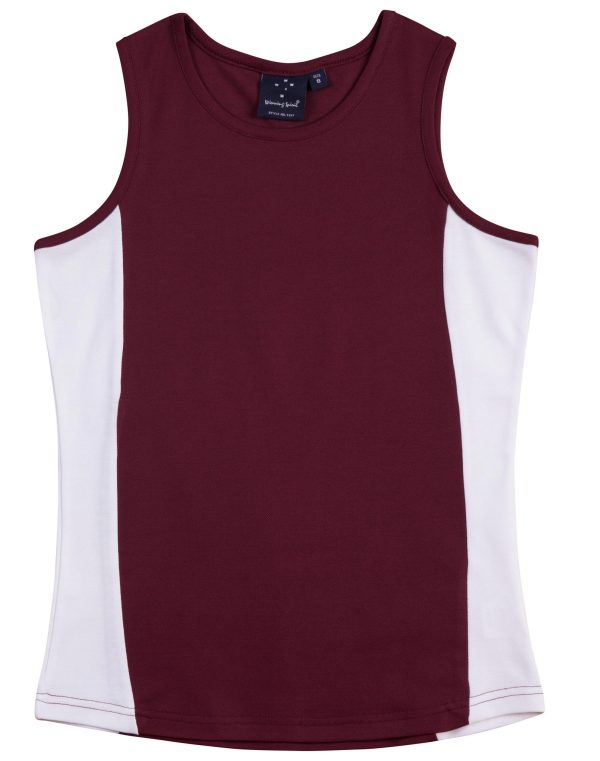 Ladies Truedry Contrast Singlet - Image 5