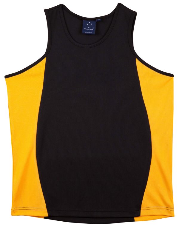 Men's Cooldry Contrast Mesh Singlet - Image 2