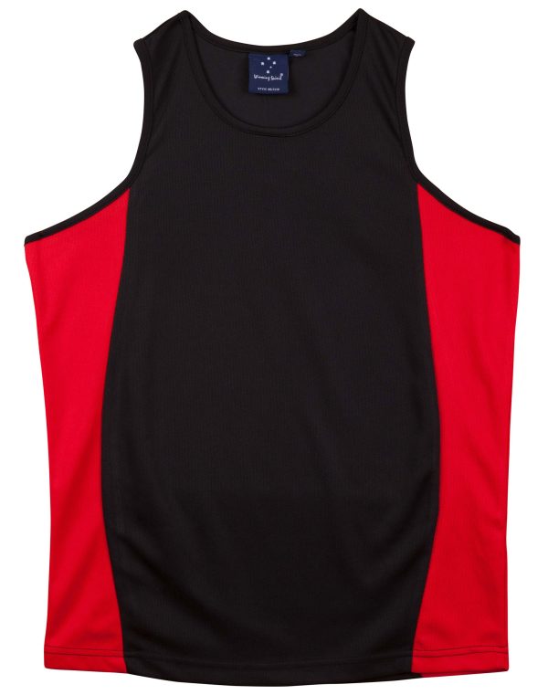 Men's Cooldry Contrast Mesh Singlet - Image 3