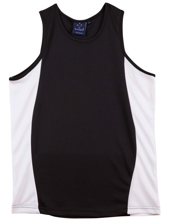 Men's Cooldry Contrast Mesh Singlet - Image 4