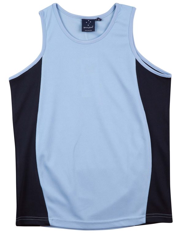 Men's Cooldry Contrast Mesh Singlet - Image 11