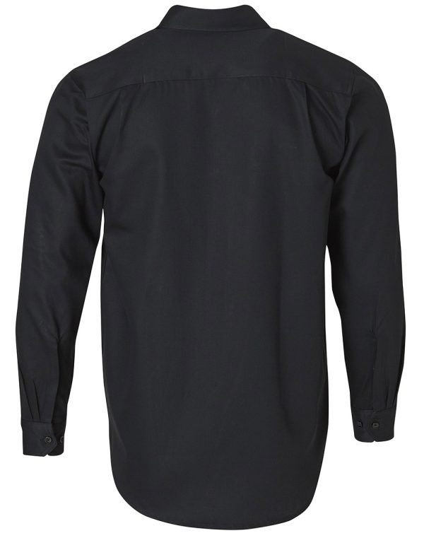 Cotton Drill Work Shirt - Long Sleeve - Image 5