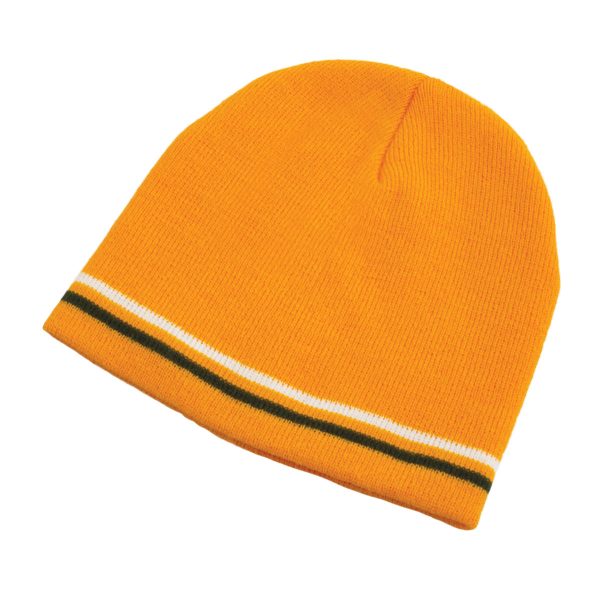 Double Stripe Acrylic Beanie