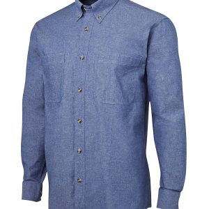 JB'S L/S COTTON CHAMBRAY SHIRT