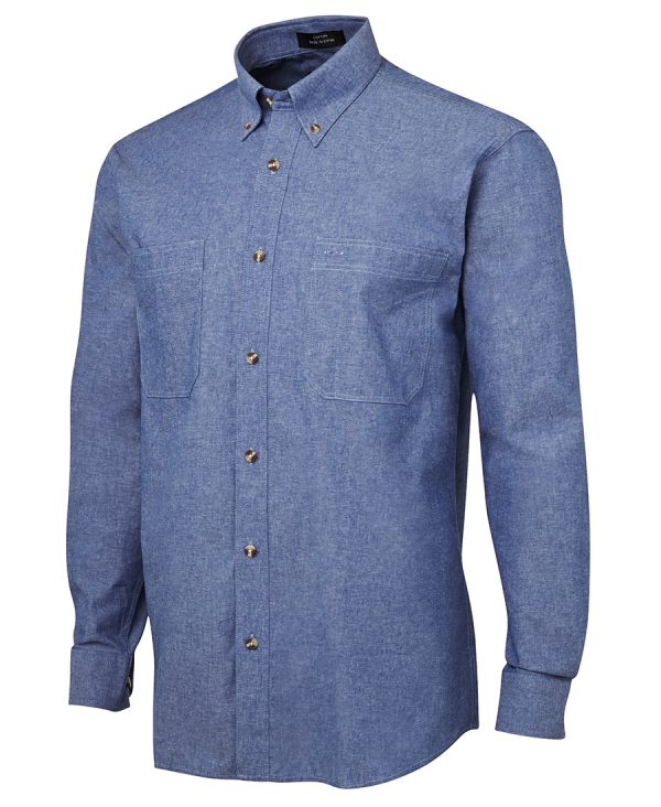 JB'S L/S COTTON CHAMBRAY SHIRT