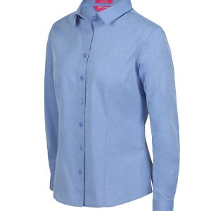 JB's LADIES CLASSIC L/S FINE CHAMBRAY SHIRT