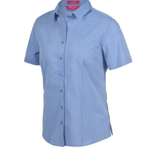 JB's LADIES CLASSIC S/S FINE CHAMBRAY SHIRT