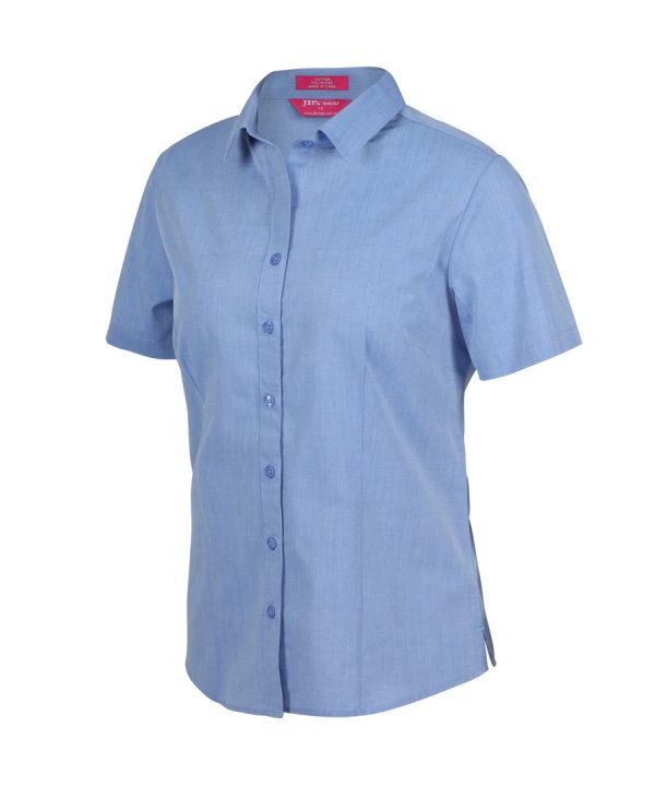 JB's LADIES CLASSIC S/S FINE CHAMBRAY SHIRT