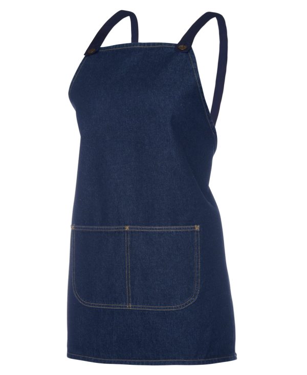 JB's CROSS BACK 65x71 BIB DENIM APRON (WITHOUT STRAP)