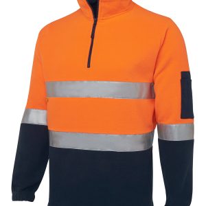 JB'S HI VIS (D+N) 1/2 ZIP POLAR FLEECE