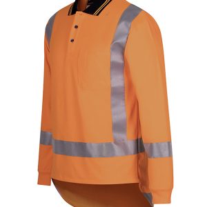 JB'S HI VIS (D+N) L/S TTMC-W TRADITIONAL POLO