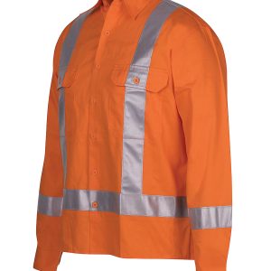 JB'S HI VIS (D+N) L/S 150G TTMC-W TAPE SHIRT