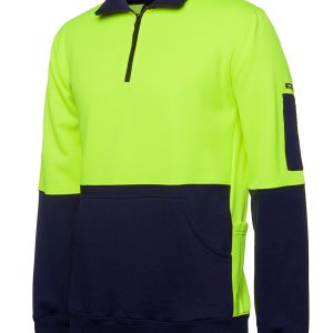 JB's HI VIS 330G 1/2 ZIP FLEECE