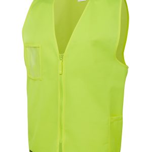 JB'S HI VIS ZIP SAFETY VEST