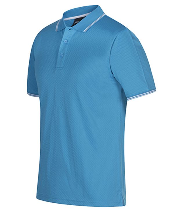 PODIUM JACQUARD CONTRAST POLO