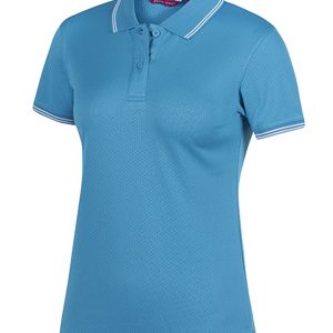 PODIUM LADIES JACQUARD CONTRAST POLO