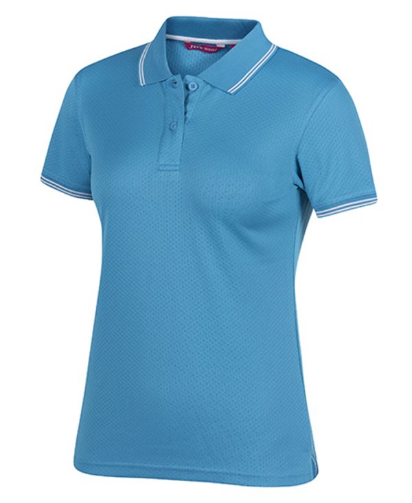 PODIUM LADIES JACQUARD CONTRAST POLO