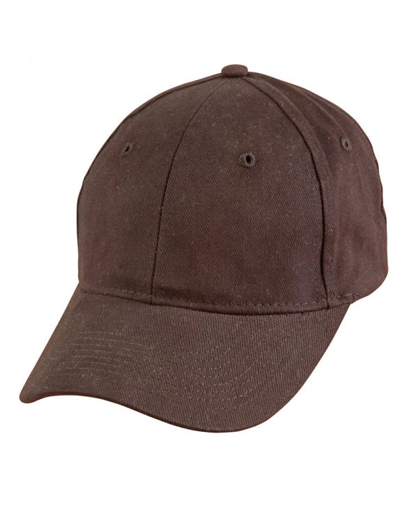 Heavy brushed cotton cap buckle on back