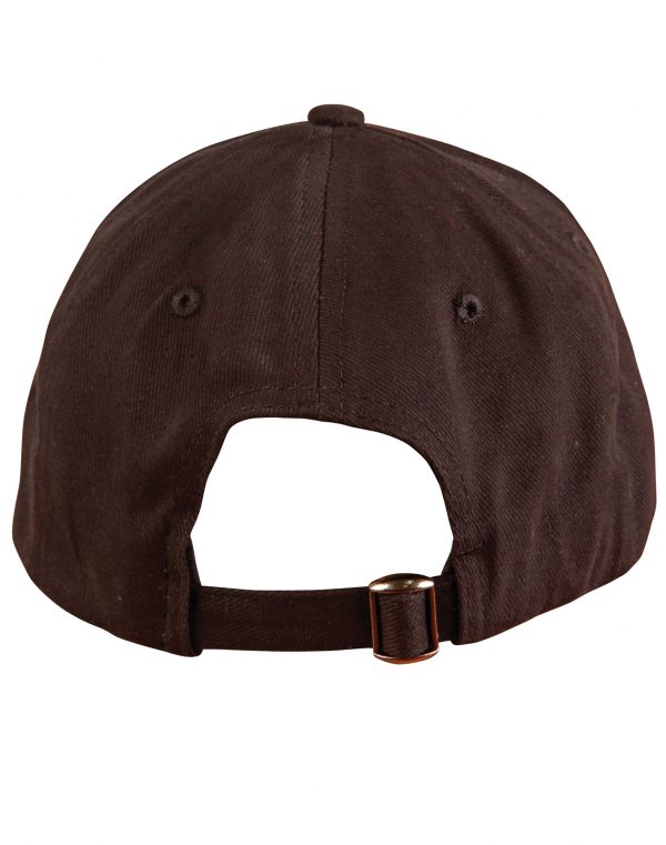 Heavy brushed cotton cap buckle on back