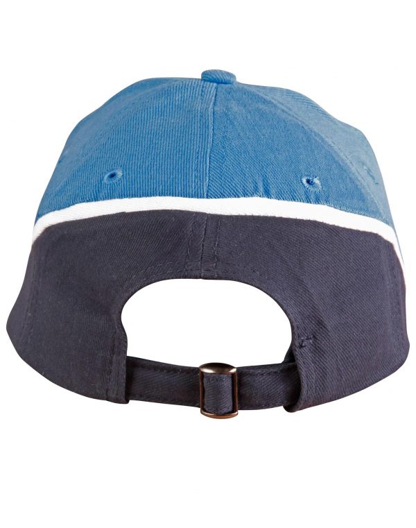 Tri-color sue heavy brushed cotton cap