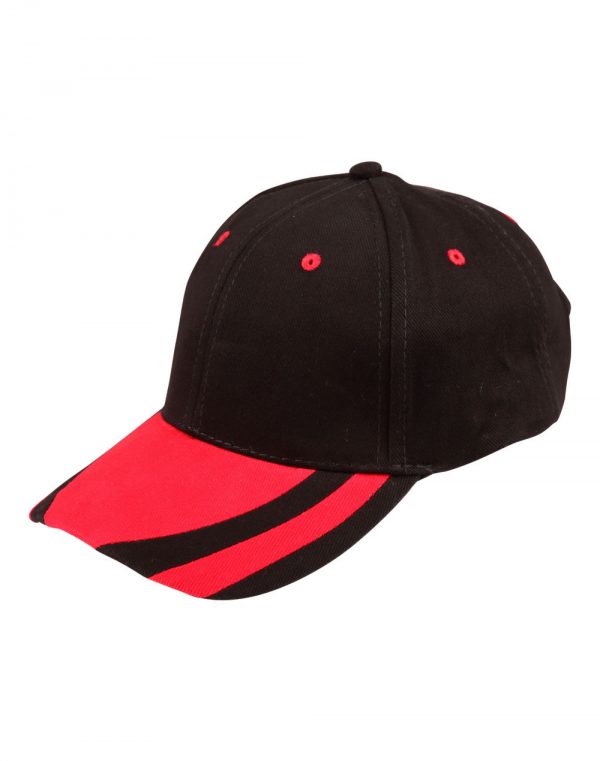 contrast peak structured cap.