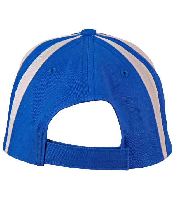 Brushed cotton twill baseball cap  "X" contrast