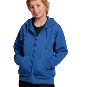 Kid's full-zip fleecy hoodie