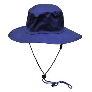 Surf hat with clip on chin strap