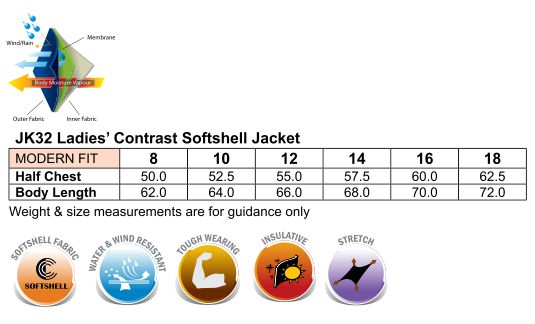 Ladies’ Contrast Softshell Jacket