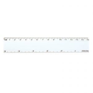 Plastic Ruler 15cm