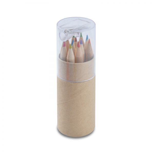 Coloured Pencils in Cardboard Tube