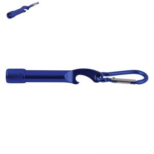 Aluminium Torch / Bottle Opener with Carabiner