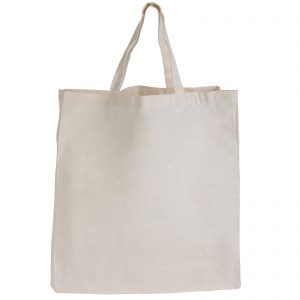 Supa Shopper Short Handle Calico Bag - 130 GSM