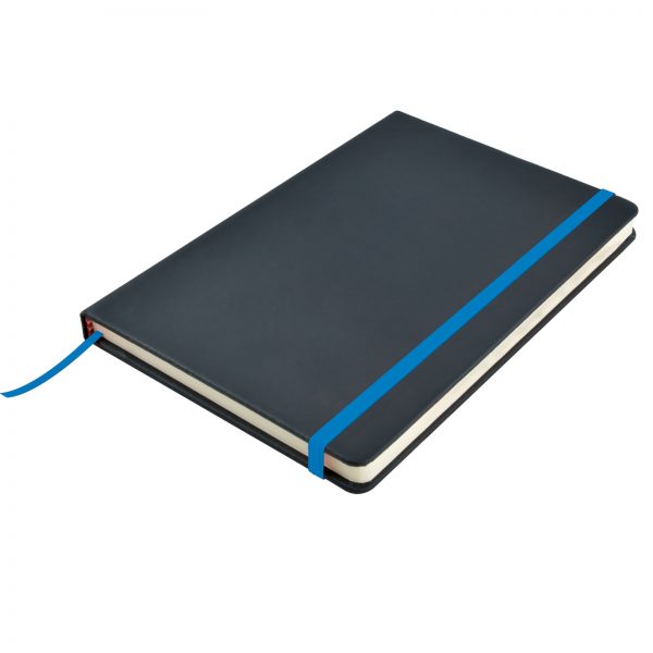 Venture A5  PU Notebook with Elastic Closure