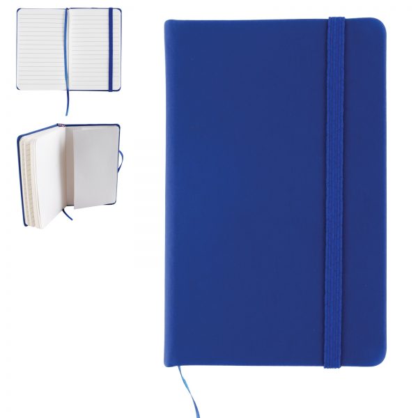 Notebook with Elastic Closure / Expandable Pocket