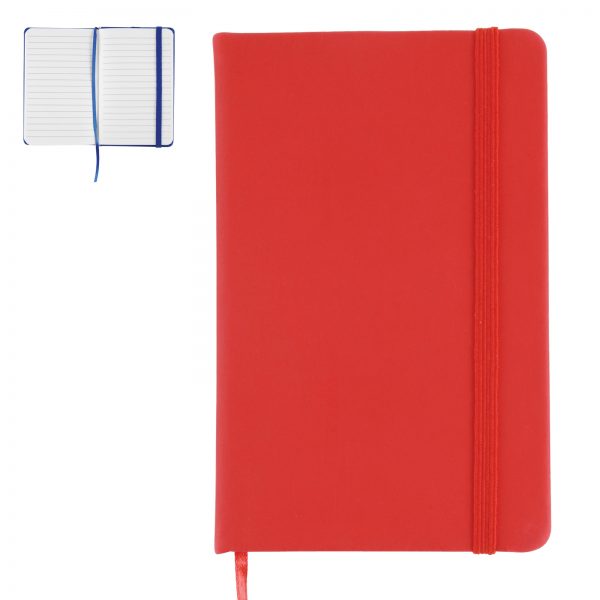 Notebook with Elastic Closure / Expandable Pocket