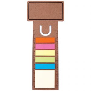 Business Card Bookmark / Ruler with Noteflags