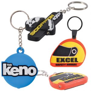 PVC Custom Shape Moulded LED Keytag Torch