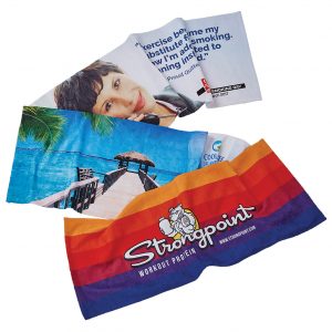 full colour promotional sublimated towels