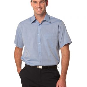 Men's Fine Chambray Short Sleeve Shirt