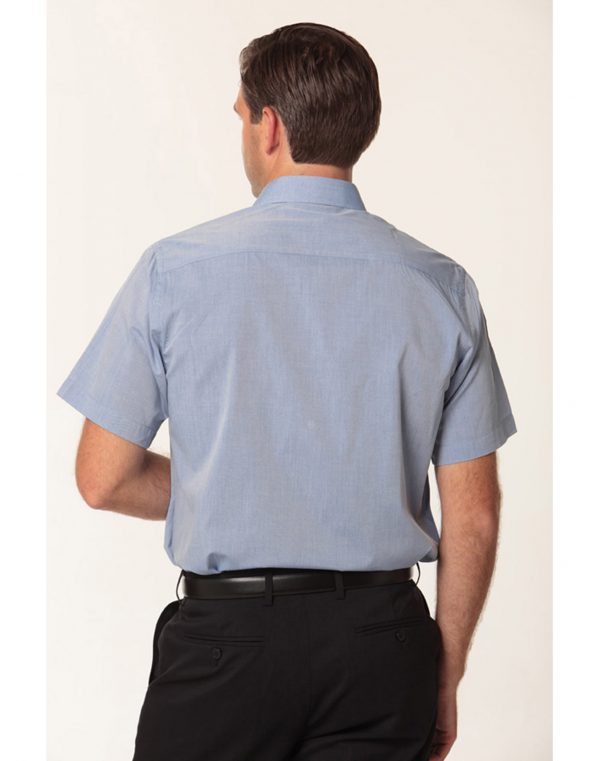 Men's Fine Chambray Short Sleeve Shirt