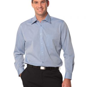 Men's Fine Chambray Long Sleeve Shirt