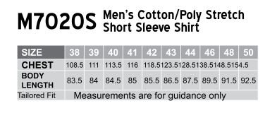 Men's Cotton/Poly Stretch S/S Shirt
