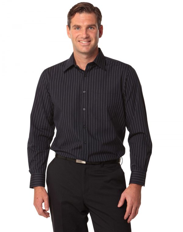Men's Pin Stripe Long Sleeve Shirt