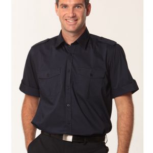 Men's Short Sleeve Military Shirt