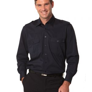 Men's Long Sleeve Military Shirt