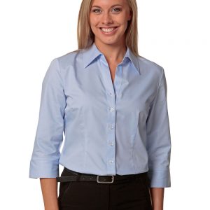 Women's Fine Twill 3/4 Sleeve Shirt