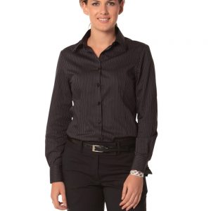 Women's Dobby Stripe Long Sleeve Shirt