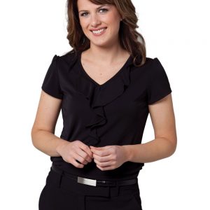 Women's Ruffle Front Blouse